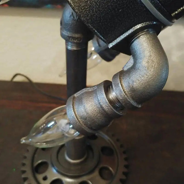 Steampunk Rocket Lamp