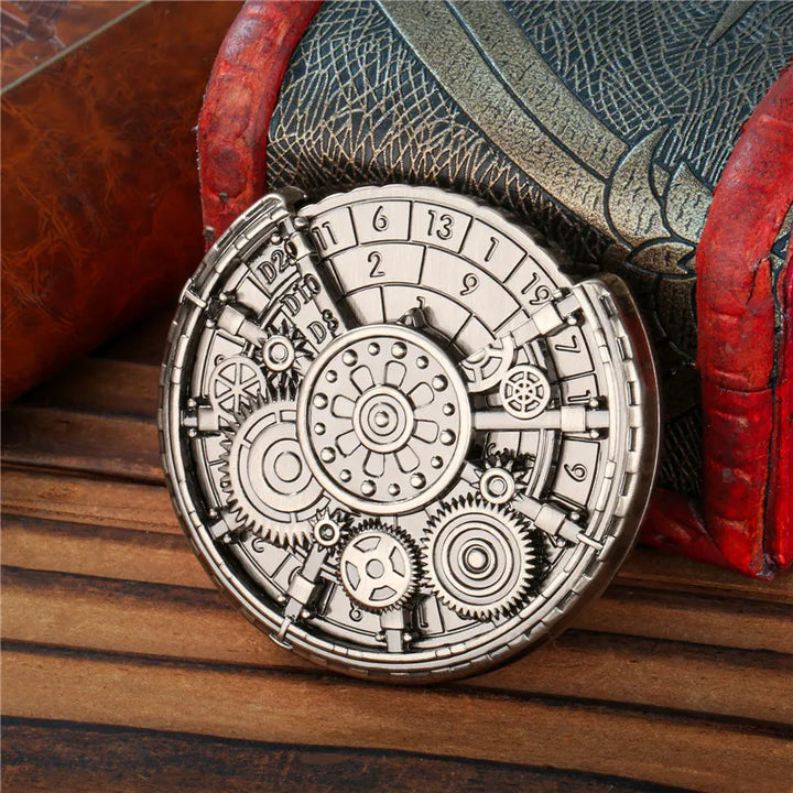 SRetro Steampunk Gear Dice Spinner unique
