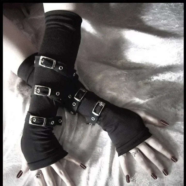 Steampunk Gloves With Adjustable Buckles