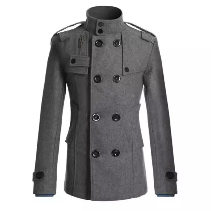 Steampunk Coat High Collar Double-Breasted Vintage