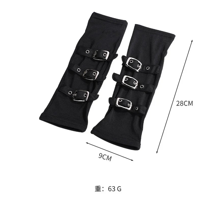 Steampunk Gloves With Adjustable Buckles