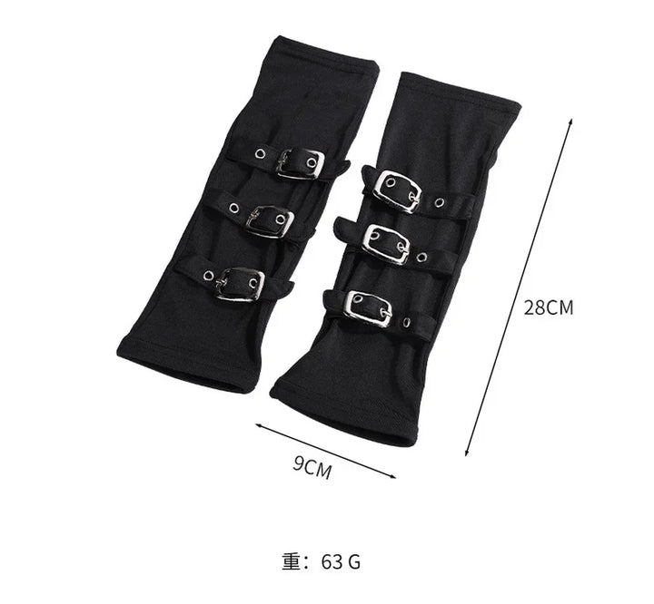 Steampunk Gloves With Adjustable Buckles