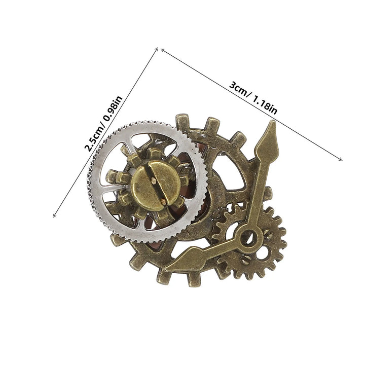 Set Of Steampunk Clock Gear Rings stylish