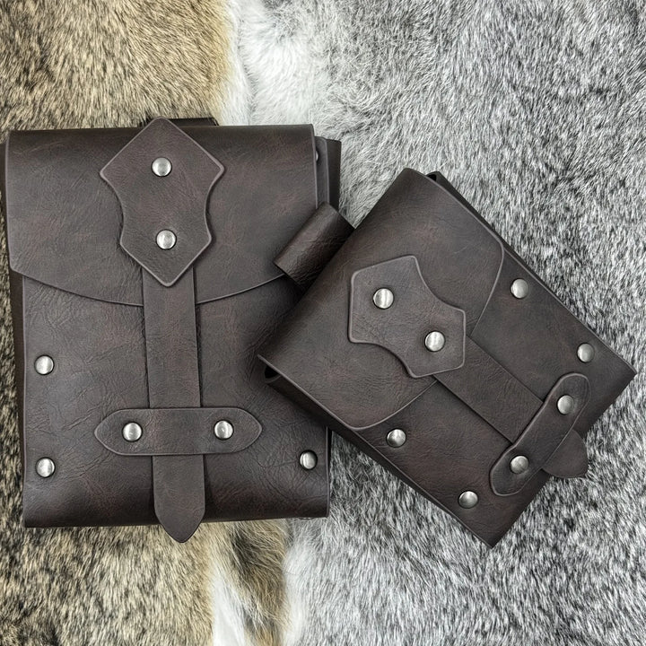 Set of Riveted Medieval Steampunk Bags