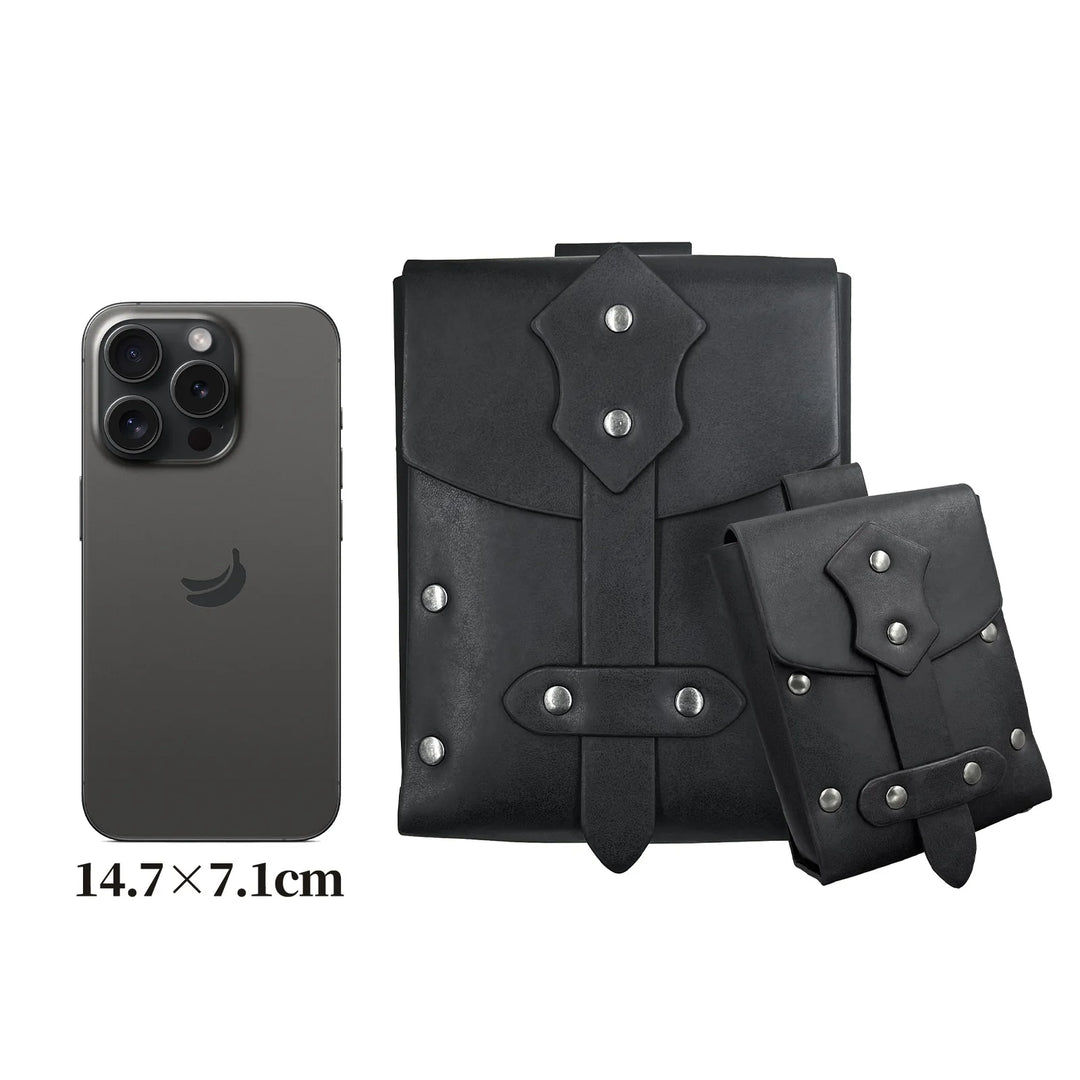 Set of Riveted Medieval Steampunk Bags durable
