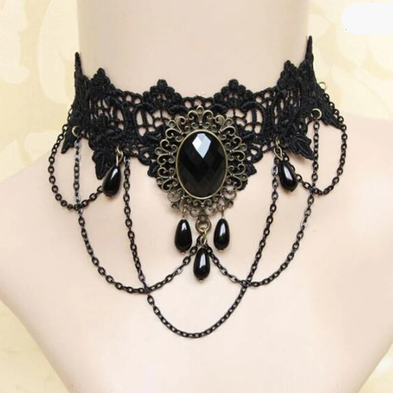 Sexy Gothic Steampunk Chain Necklace Design