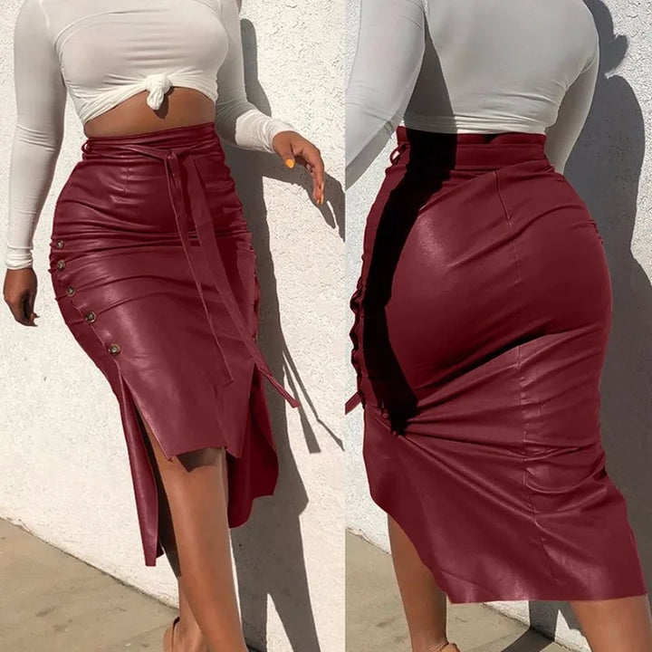 Sexy Steampunk Midi Skirt stylish