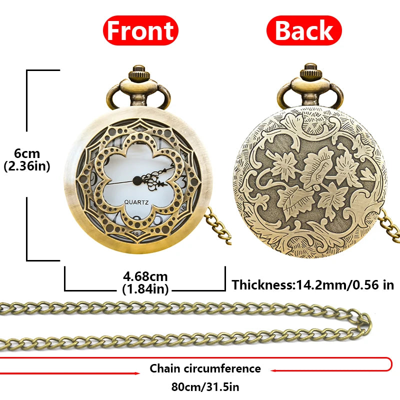 Steampunk Flower Pocket Watch