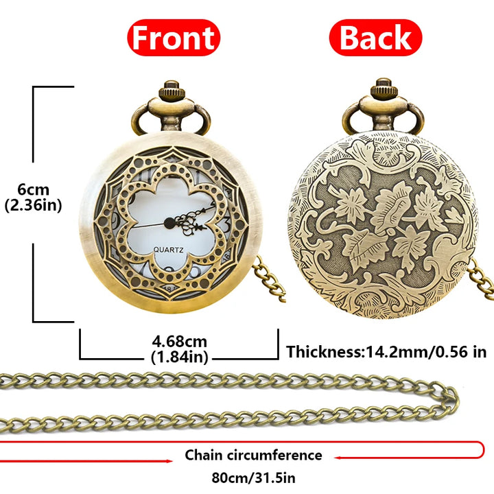 Steampunk Flower Pocket Watch