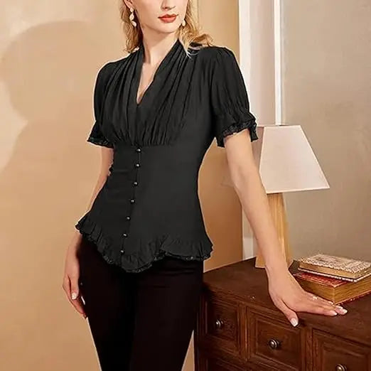 Short-Sleeved Steampunk Shirt