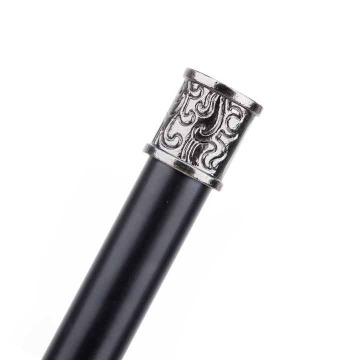 Silver Skull-Headed Steampunk Cane chic