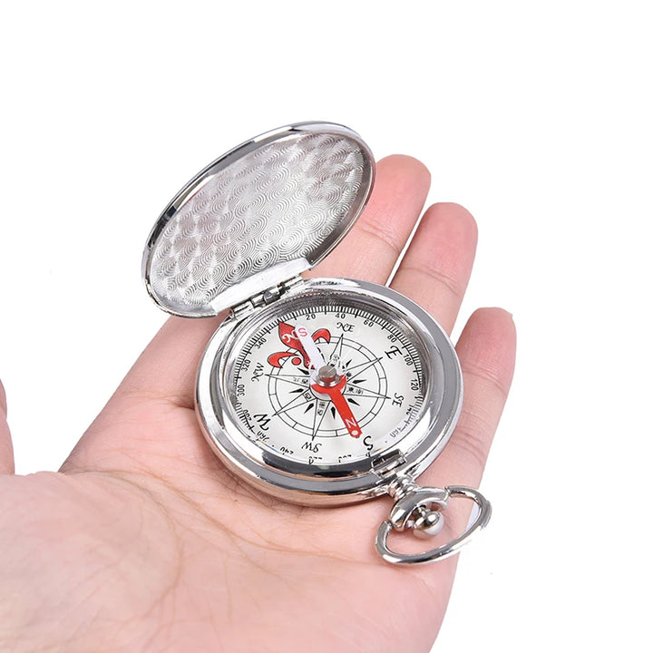 Silver Steampunk Compass tendance