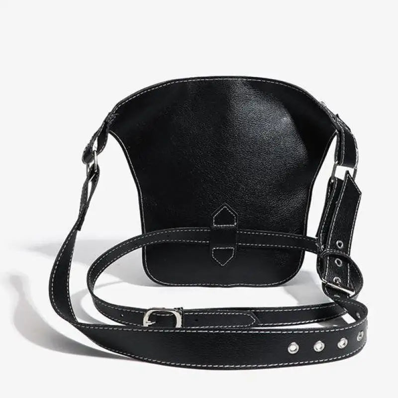Simple Black Steampunk Waist Bag durable