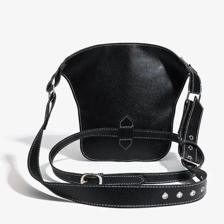 Simple Black Steampunk Waist Bag durable