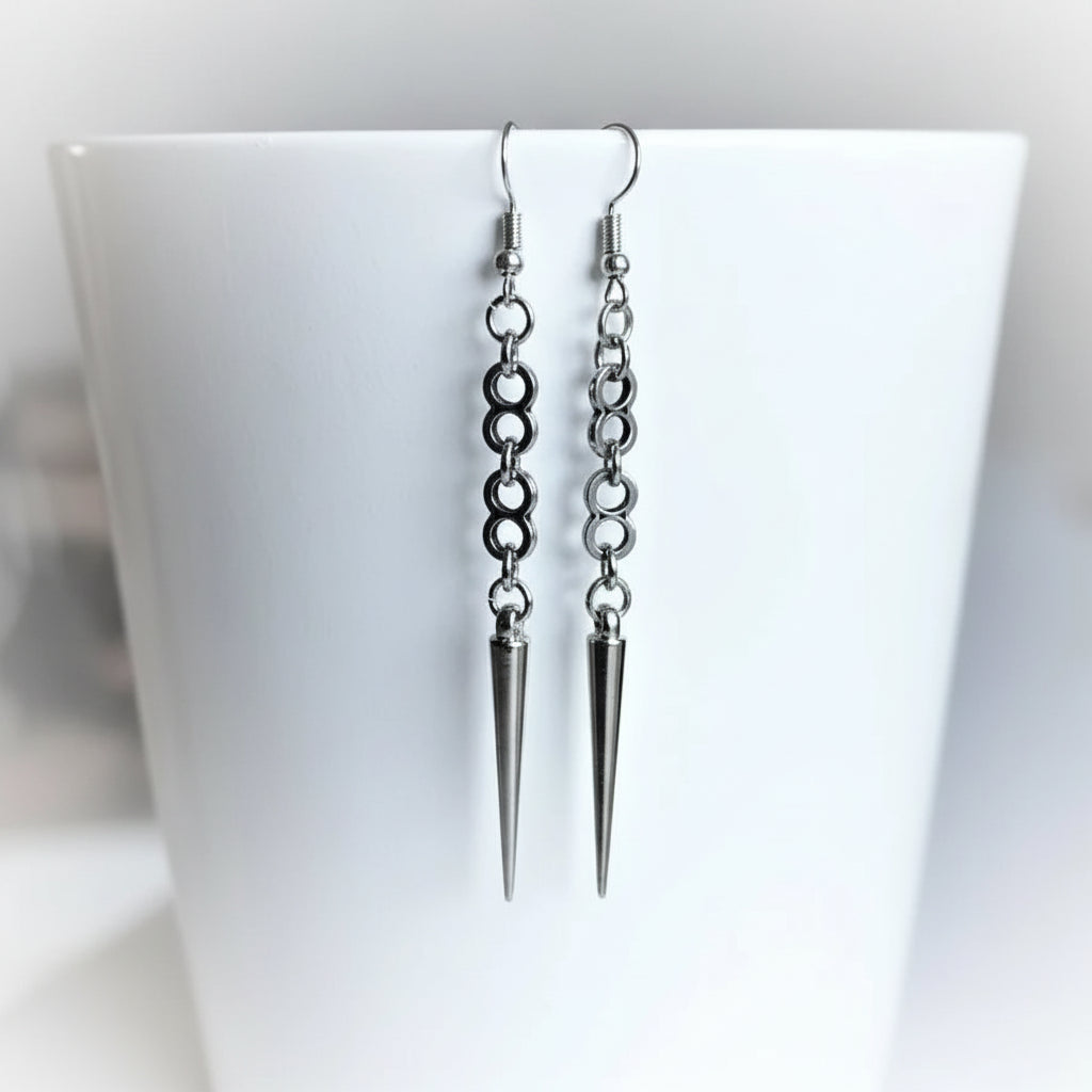 Simple Steampunk Dangling Earrings