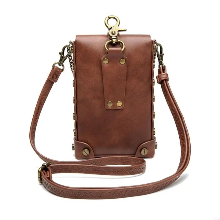 Sleek Brown Steampunk Shoulder Bag unique