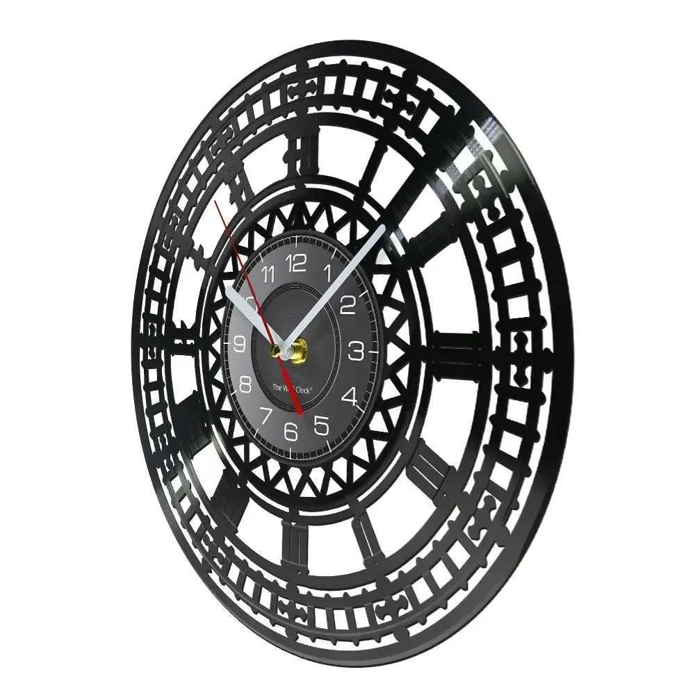 Sleek Gothic Steampunk Clock vintage