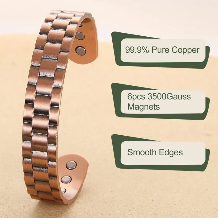 Sleek Steampunk Magnetic Bracelet