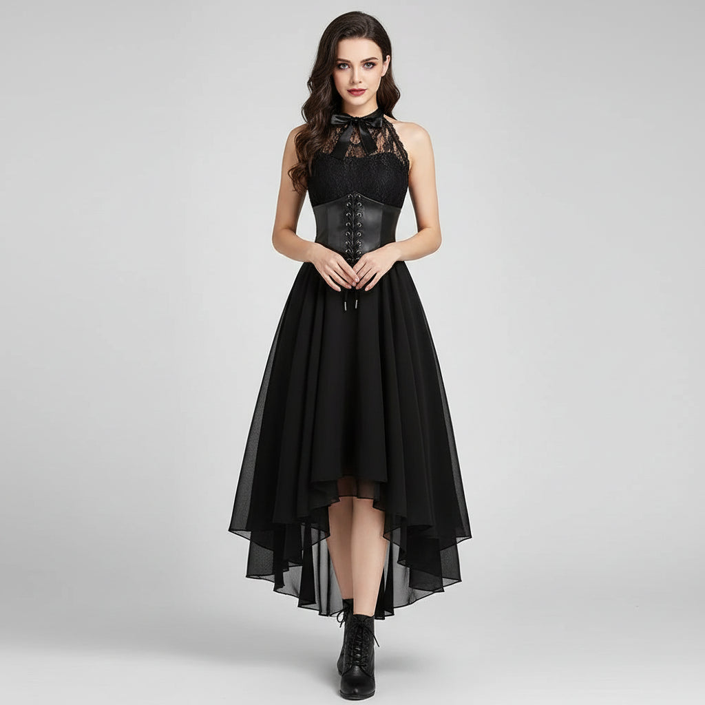 Sleeveless Victorian Steampunk Dress