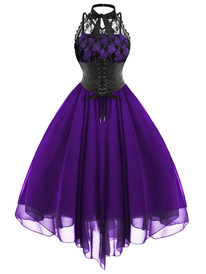 Sleeveless Victorian Steampunk Dress fashion