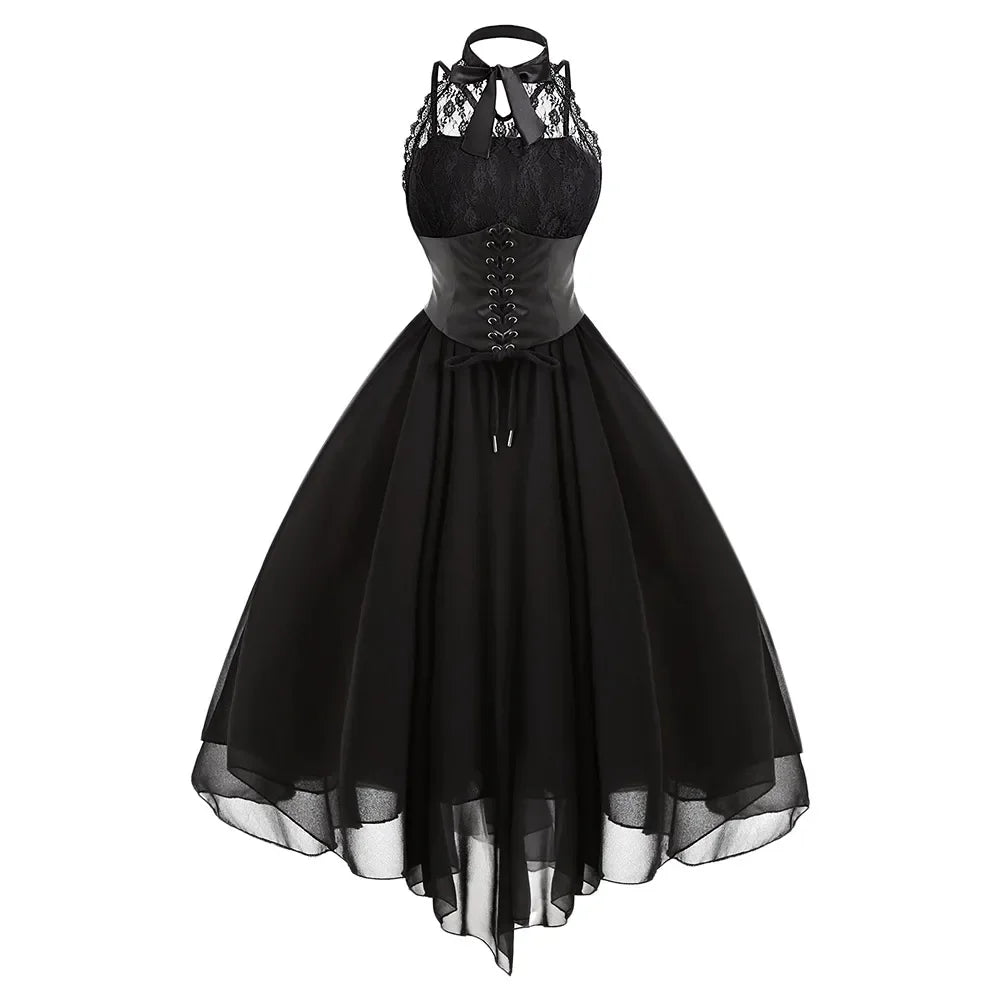Sleeveless Victorian Steampunk Dress perfect