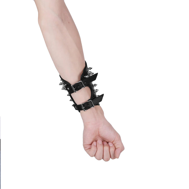 Spiked Steampunk Arm Armor leather