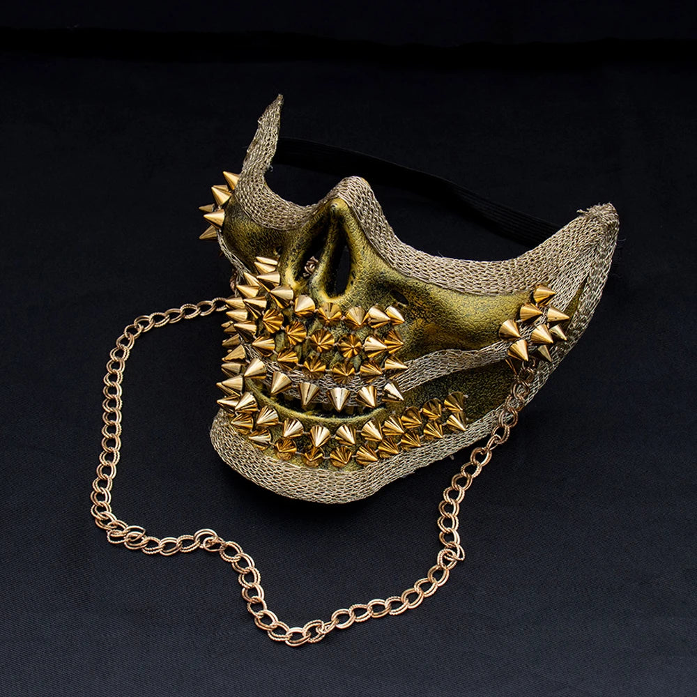 Spiked Steampunk Skull Mask