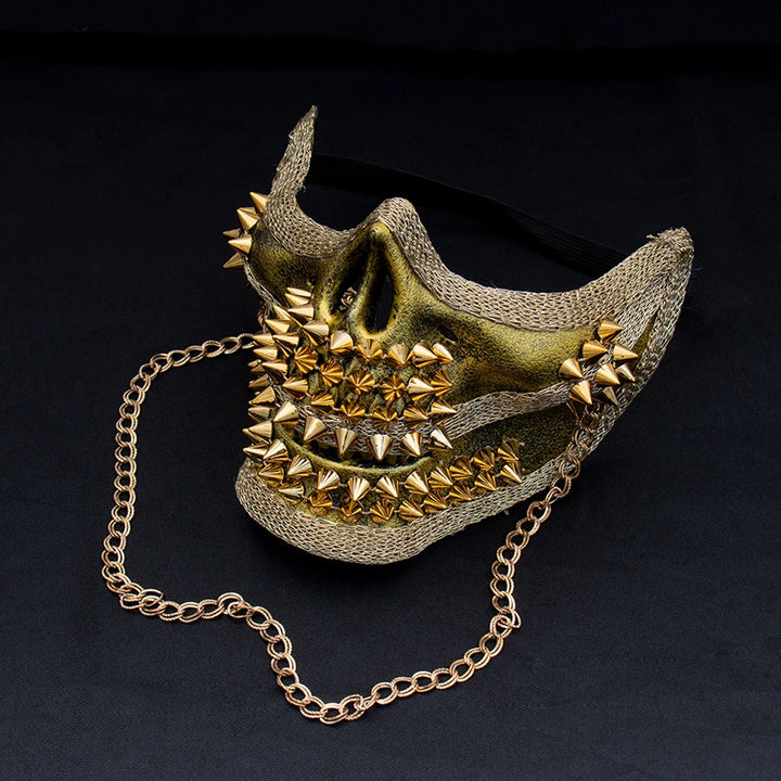 Spiked Steampunk Skull Mask