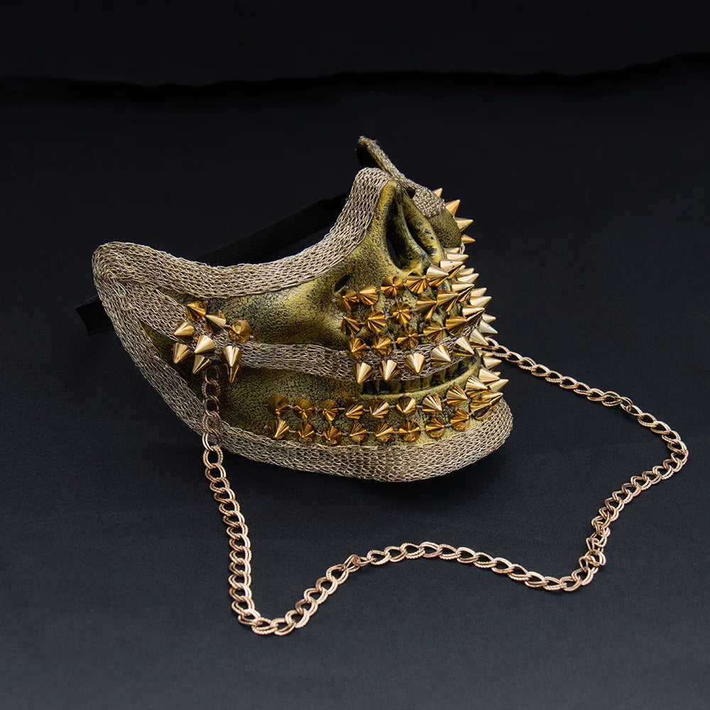 Spiked Steampunk Skull Mask chic