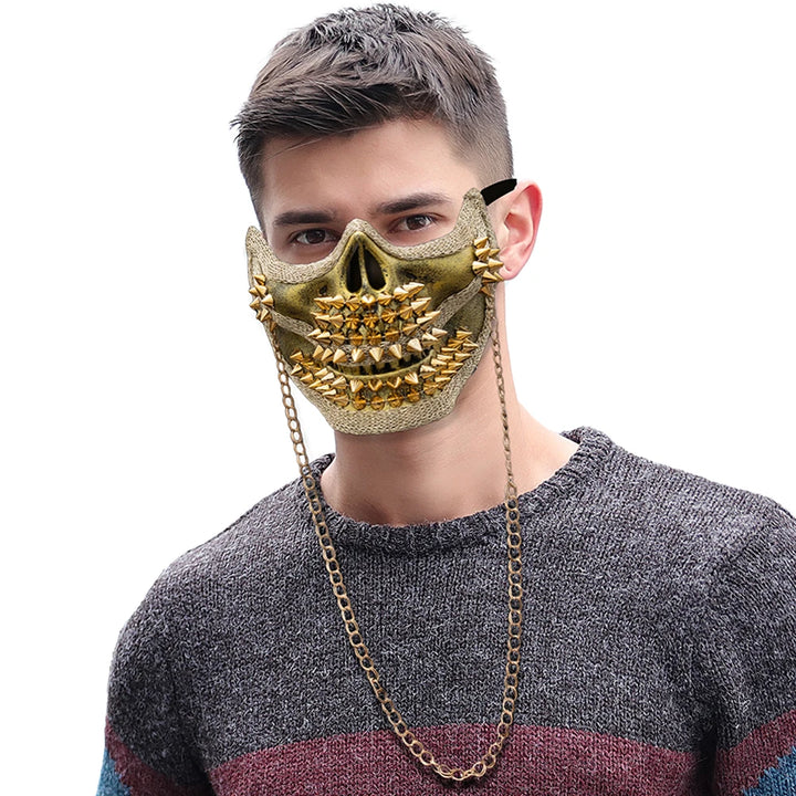 Spiked Steampunk Skull Mask fashion
