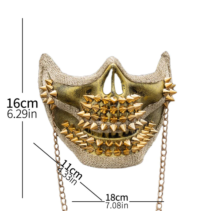 Spiked Steampunk Skull Mask unique