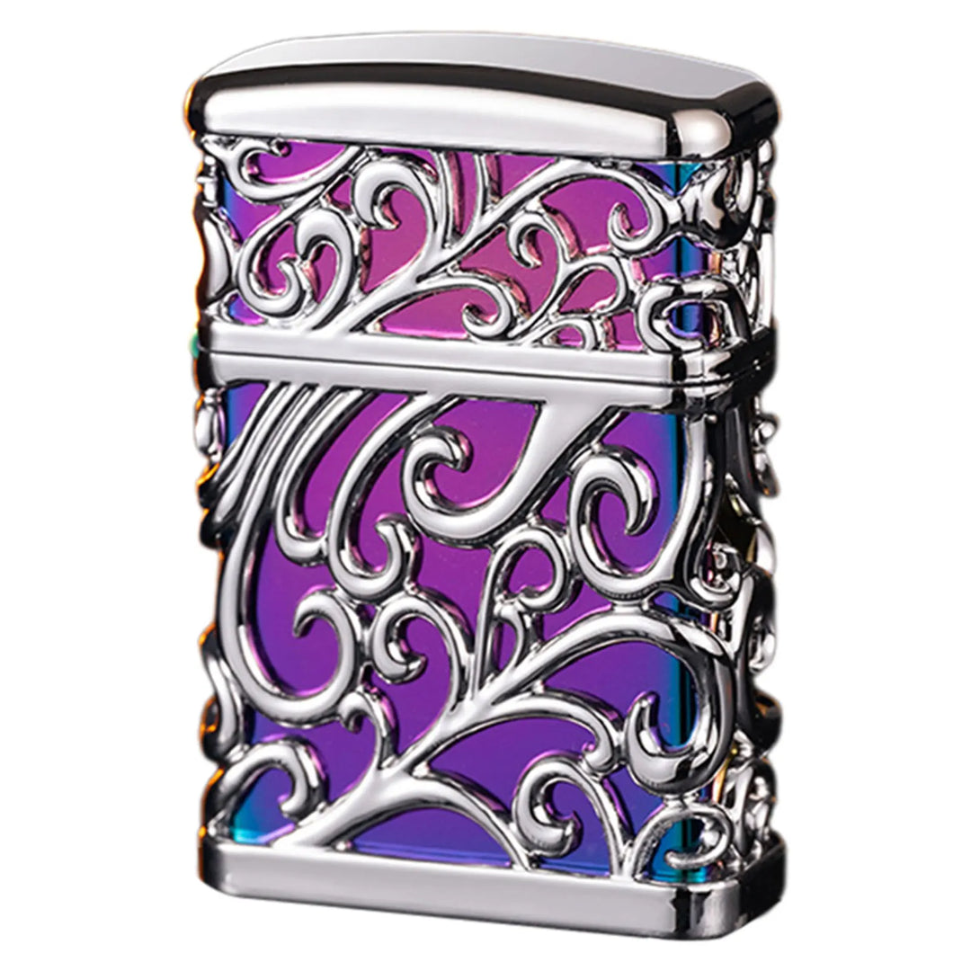 Steampunk-Patterned Lighter purple
