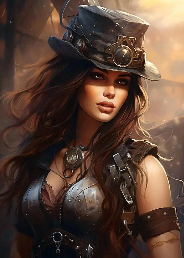 Steampunk-Style Wall Art Women tendance