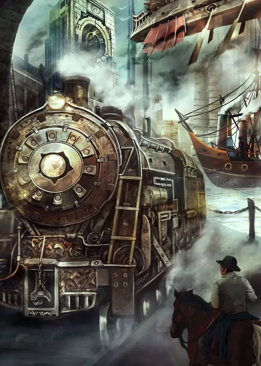 Steampunk-Themed Wall Art Poster fashion