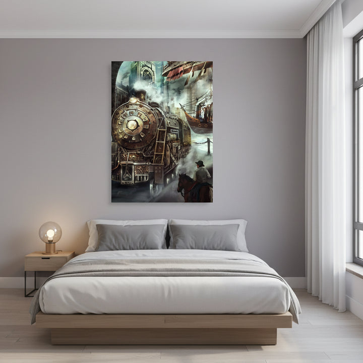 Steampunk-Themed Wall Art Poster tendance