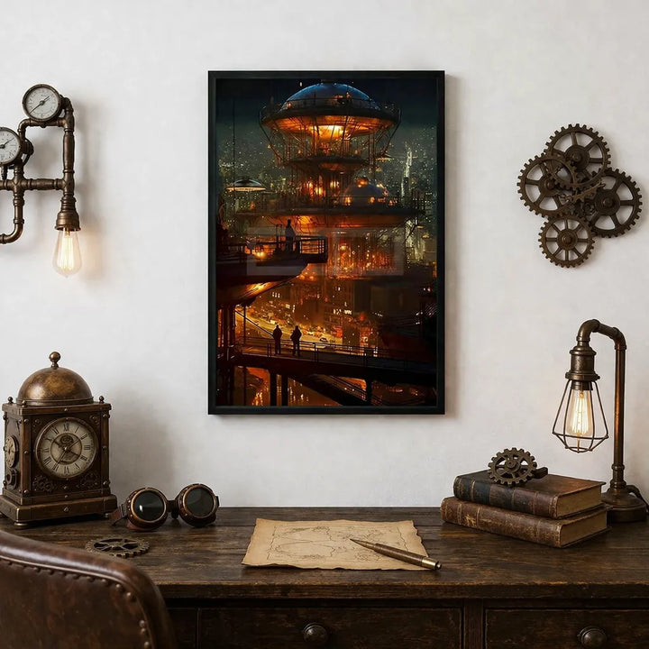 Steampunk-style Wall Art Poster