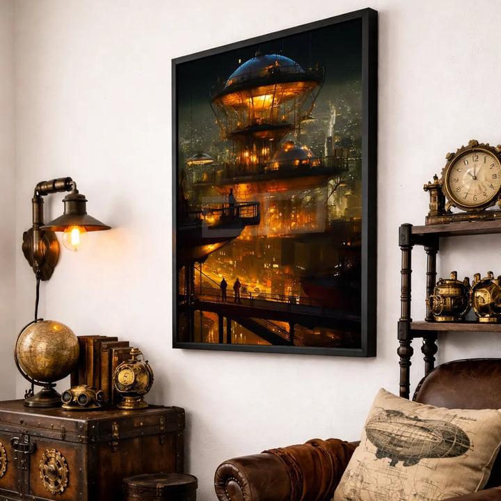 Steampunk-style Wall Art Poster Design