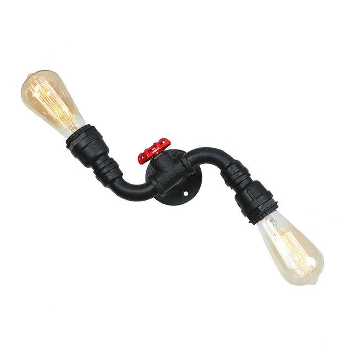 Steampunk-style Water Pipe Lamp Design