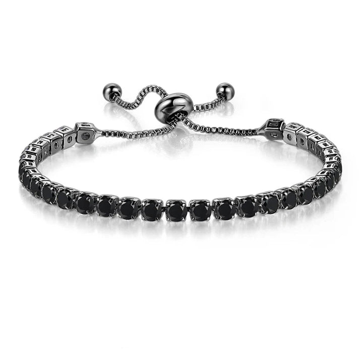 Steampunk Adjustable Zircon Bracelet black gold