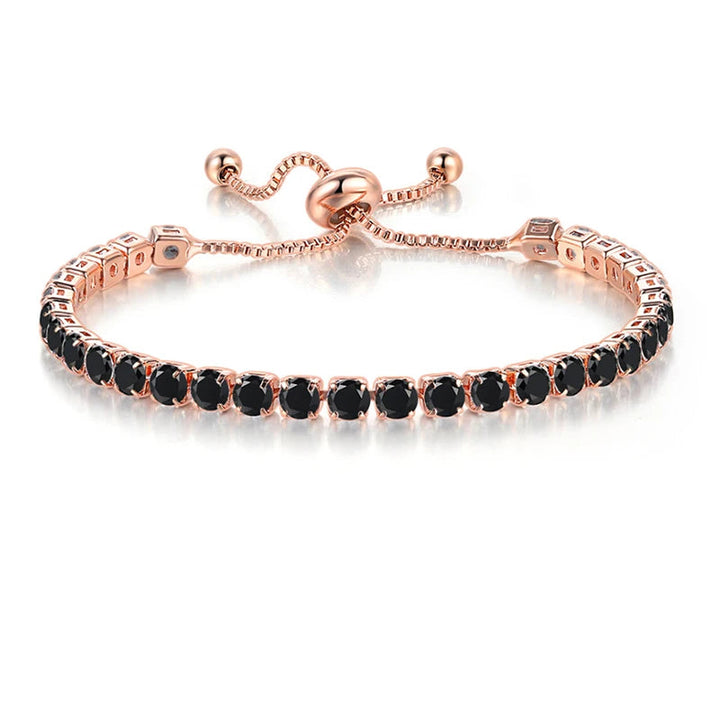 Steampunk Adjustable Zircon Bracelet rose gold
