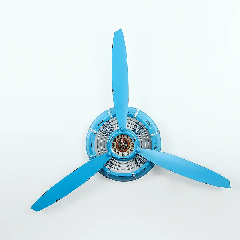 
Steampunk Airplane Propeller Watch blue
