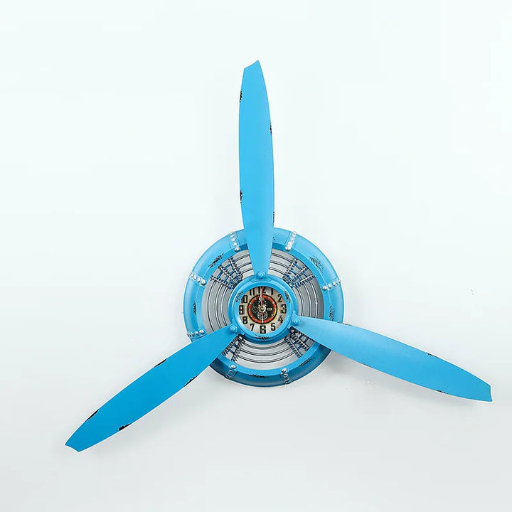 
Steampunk Airplane Propeller Watch blue
