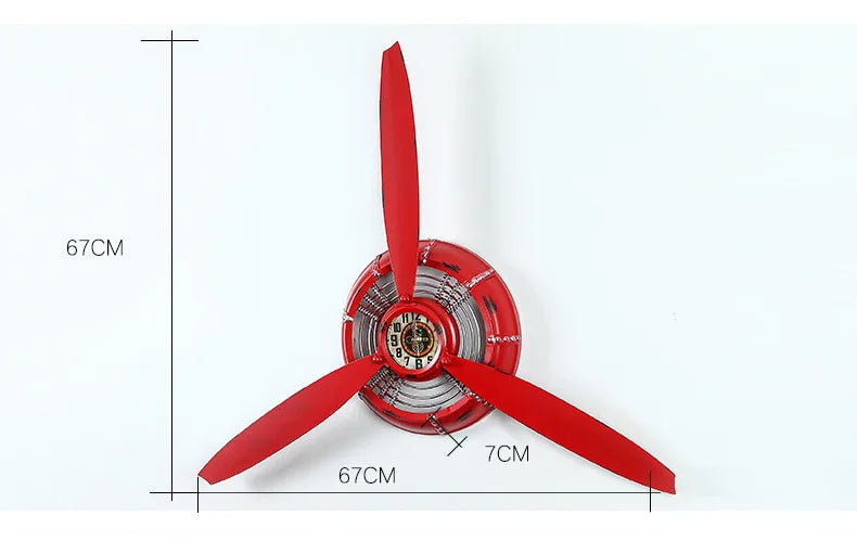  Steampunk Airplane Propeller Watch detail