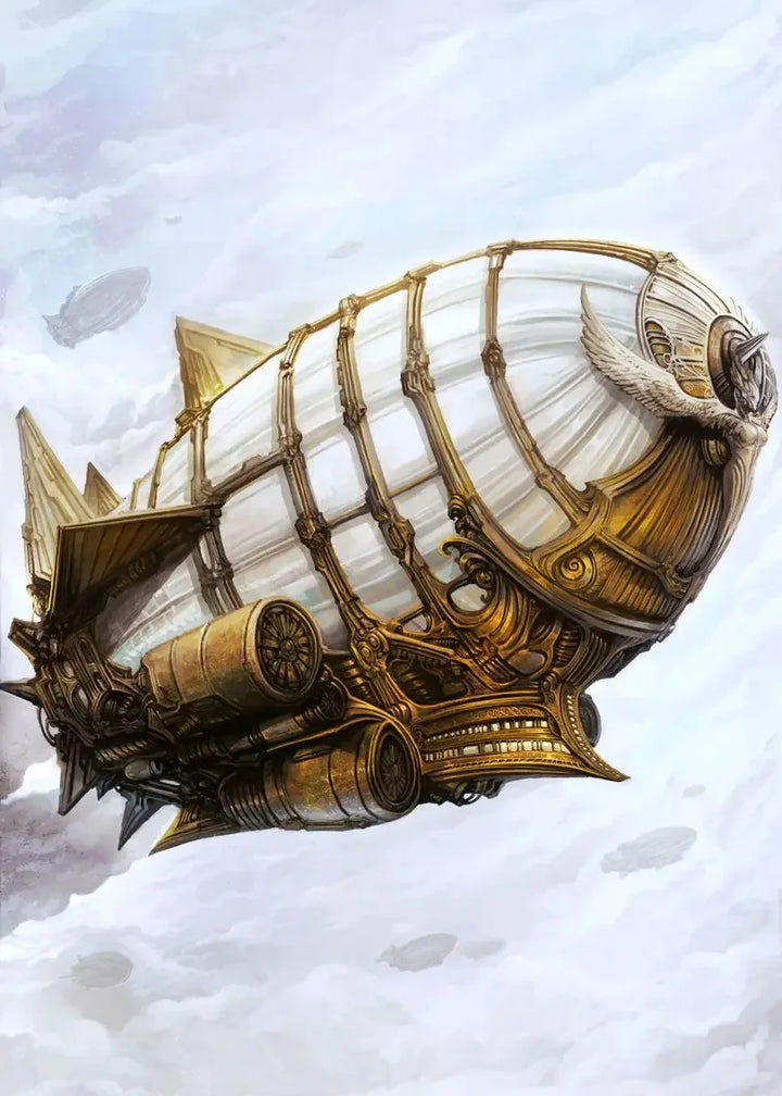 Steampunk Airship Wall Art fashion