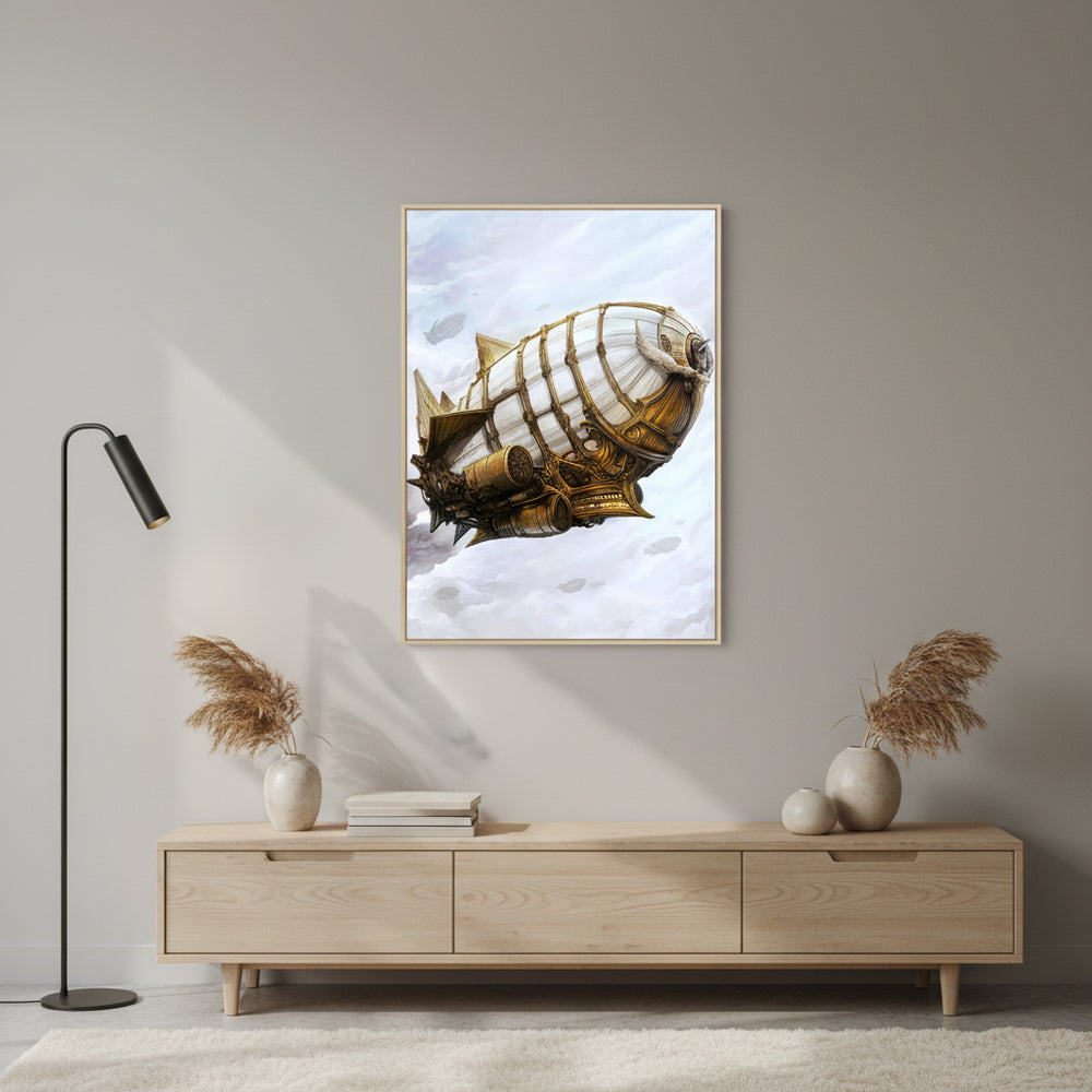 Steampunk Airship Wall Art stylish