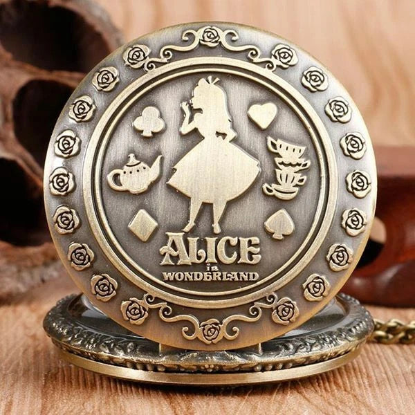 Steampunk Alice in Wonderland Pocket Watch chic