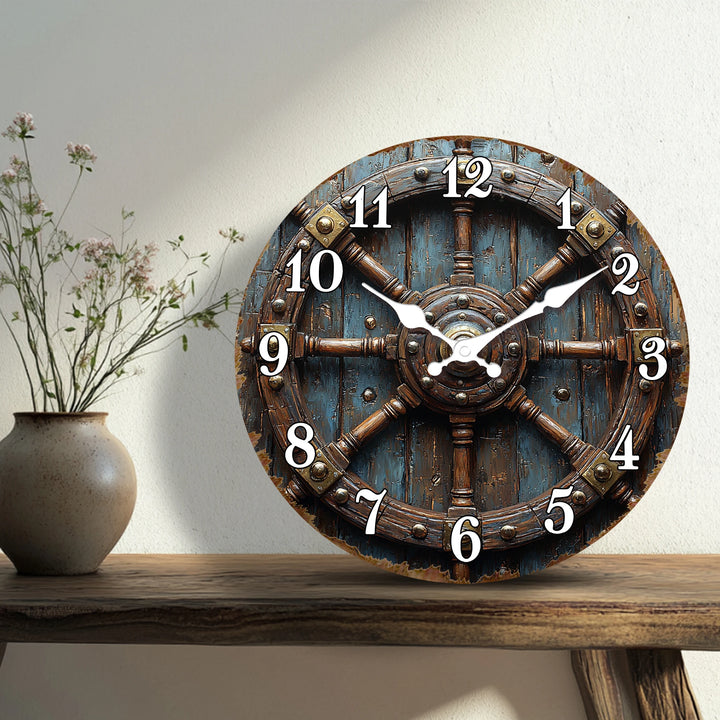 Steampunk Anchor Clock Design