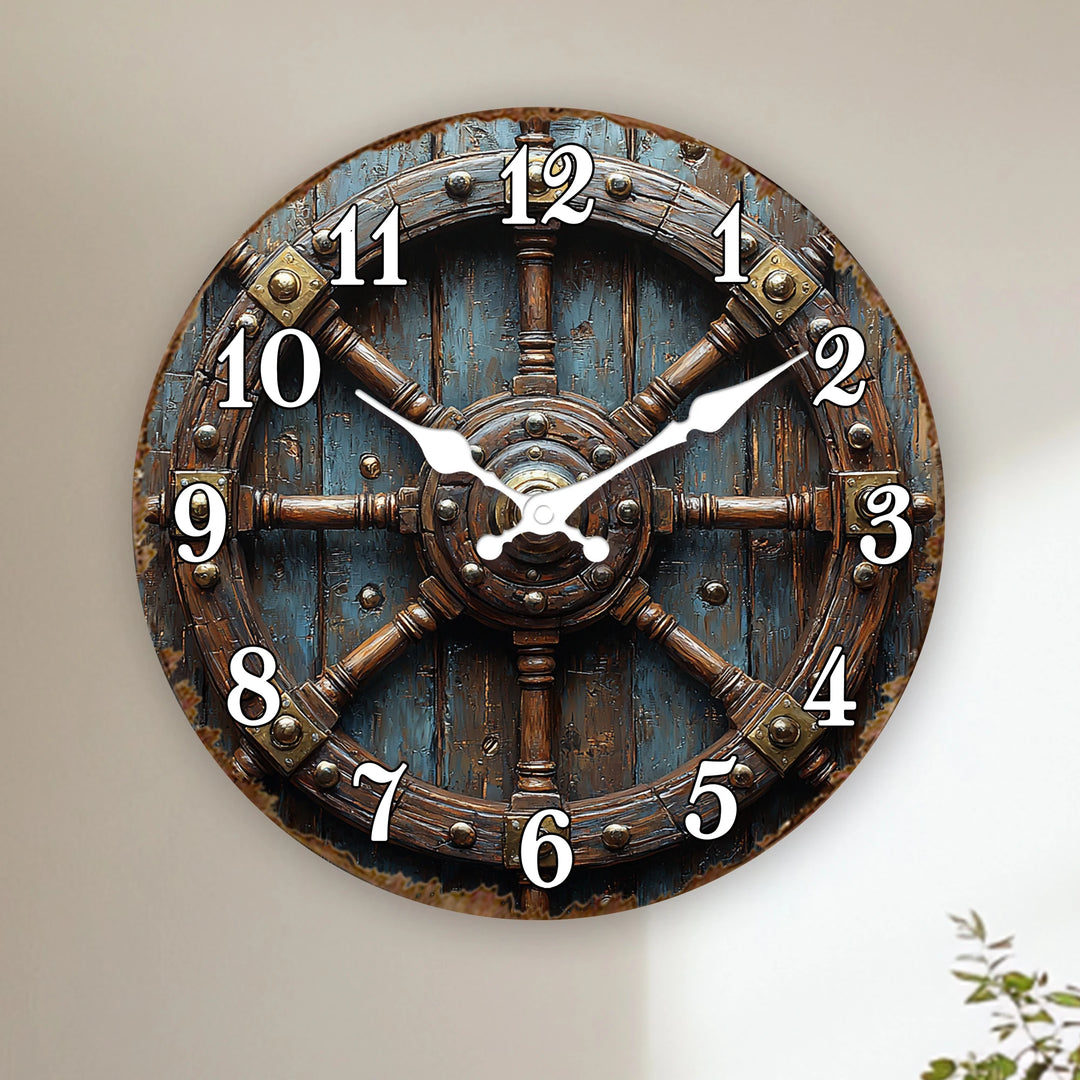Steampunk Anchor Clock Style