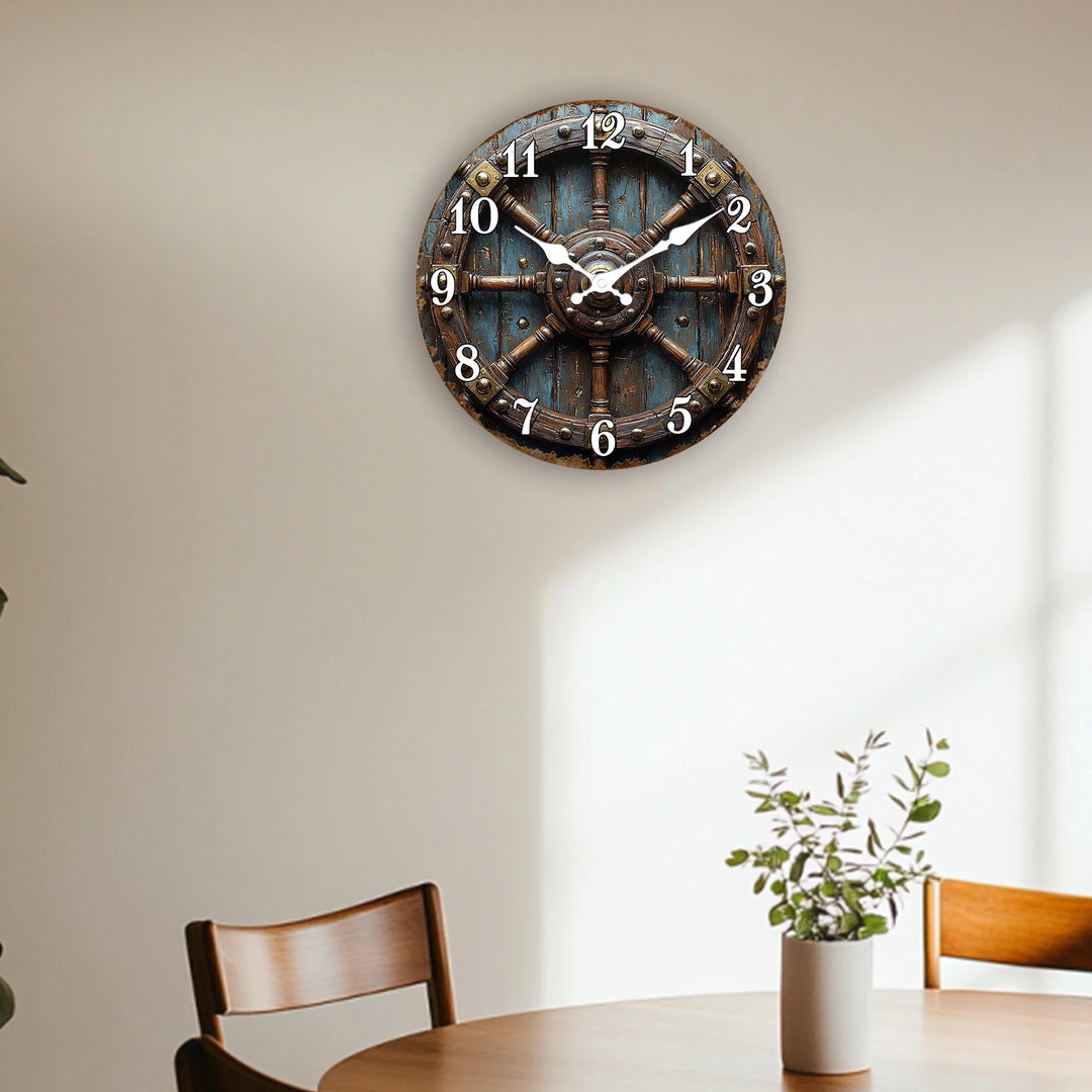 Steampunk Anchor Clock Stylish