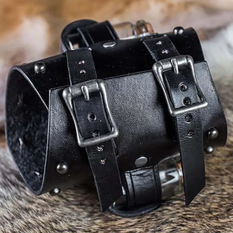 Steampunk Armor Cuff Cosplay leather